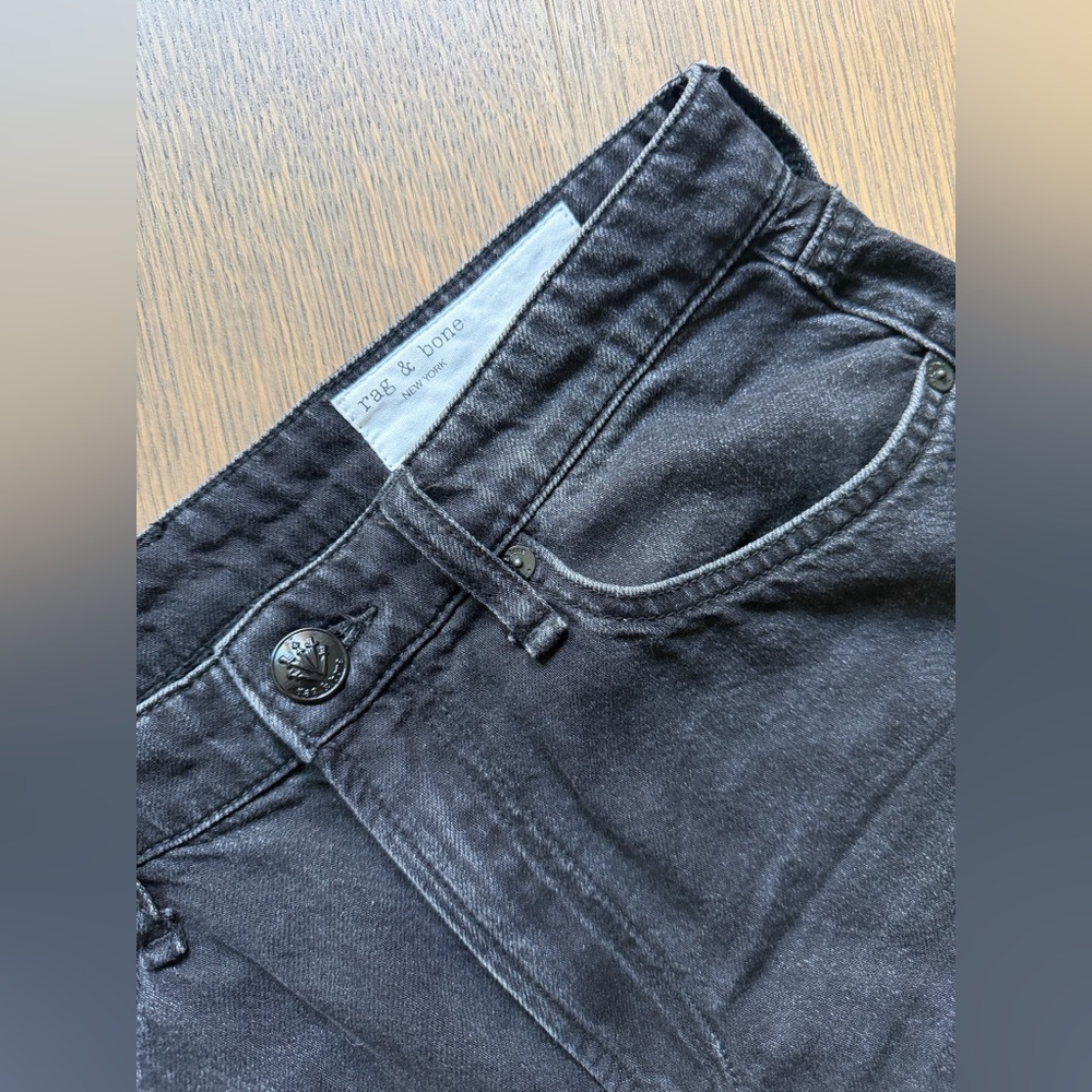 Rag & Bone Featherweight Logan Wide leg mid Jeans - Picture 8 of 12